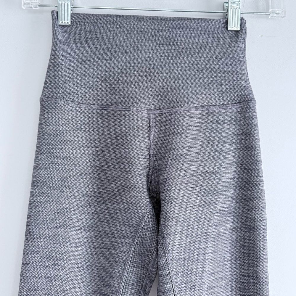 Lululemon Align Pant II 25" Mini Heathered Herringbone Heathered Black White 2 - Picture 8 of 15